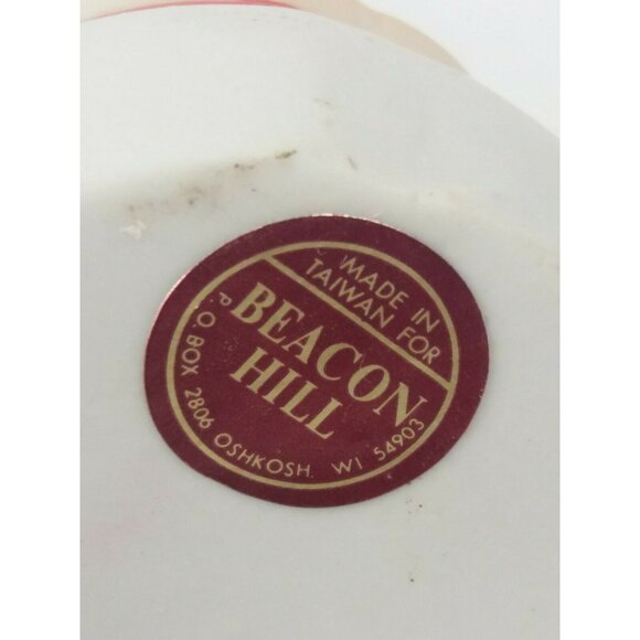 Vintage Votive Candle Holder Girl Figurine Beacon Hill Ceramic Christmas Decor - Picture 8 of 8